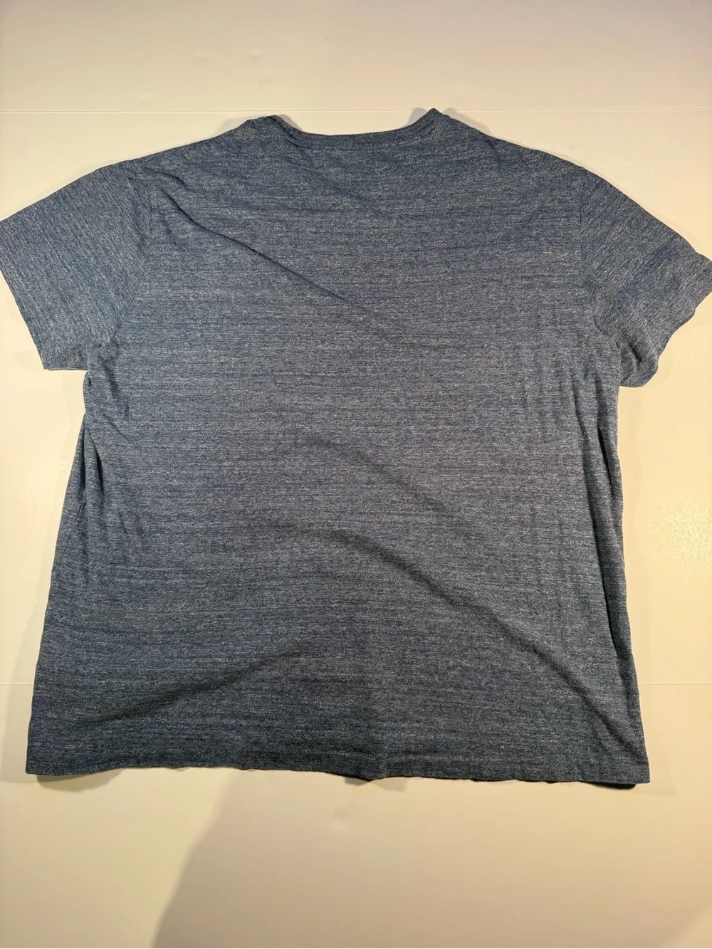 Polo by Ralph Lauren Heathered Blue Crew Tee with Pony Logo